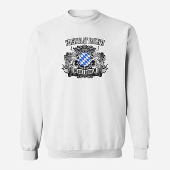 Bayern Wappen Sweatshirt für Herren, Traditionelles Weißes Design - Seseable