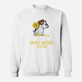 Beagle Best Dog Mom Ever Funny Beagle Gift Sweat Shirt - Seseable