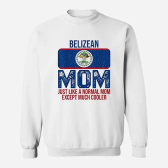 Belizean Mom Belize Flag Sweat Shirt - Seseable
