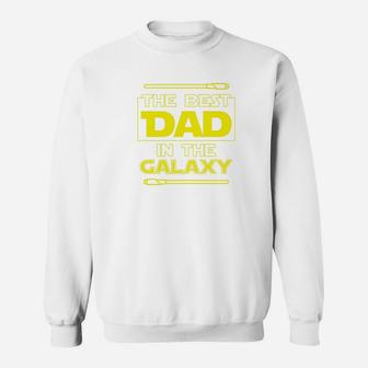 Best Dad In The Galaxy Fathers Day For Star Dad Premium Sweat Shirt - Seseable