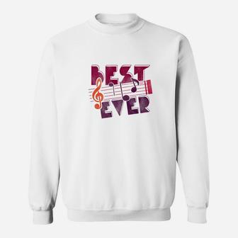 Best Dad Music Notes Cool Music Fathers Day Shirt Sweat Shirt - Seseable