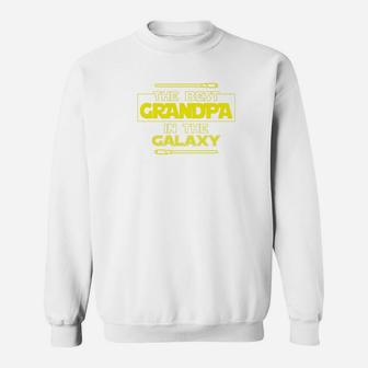Best Grandpa In The Galaxy Fathers Day Star Grandpa Premium Sweat Shirt - Seseable