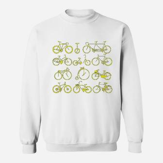 Bicycle Cycling Mountain Bike Humor Cyclist Hipster Rider Sweatshirt - Seseable