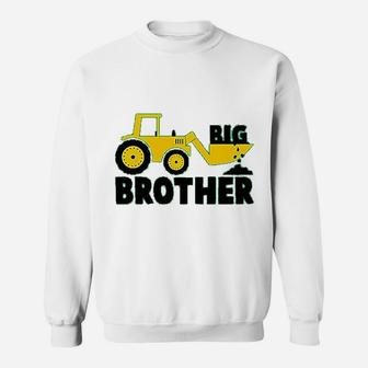 Big Brother Little Brother Gift For Tractor Loving Boys Siblings Set Sweat Shirt - Seseable