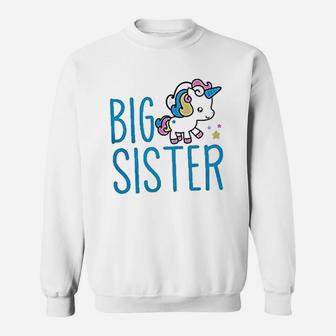 Big Sister Unicorn birthday Sweat Shirt - Seseable