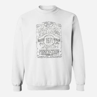 Birthday Gift Vintage 1971 Aged To Perfection Sweat Shirt - Seseable