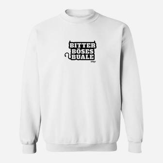 Bitter Bosses Rule Herren Sweatshirt mit Spruch, Weiß - Seseable