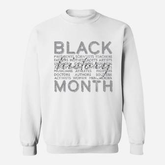 Black History Month Occupations And Identities Sweat Shirt - Seseable