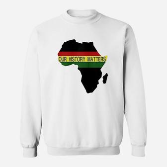 Black History Month Uplifting Africa Design Sweatshirt - Seseable