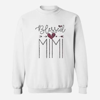 Blessed Mimi Mothers Day Distressed Mimi Sweat Shirt - Seseable