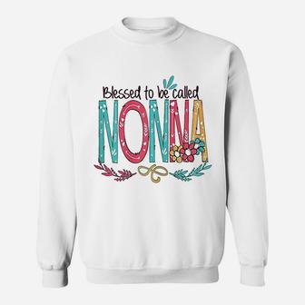 Blessed To Be Called Nonna Colorful Gifts Sweatshirt - Seseable