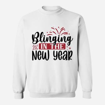 Blinging in the New Year New Year Crew 2022 Sweatshirt - Seseable
