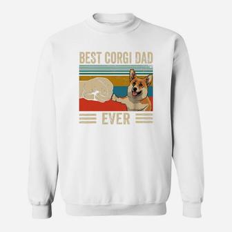 Bump Fit Best Corgi Dad Ever Dog Lovers Vintage Shirt Sweat Shirt - Seseable