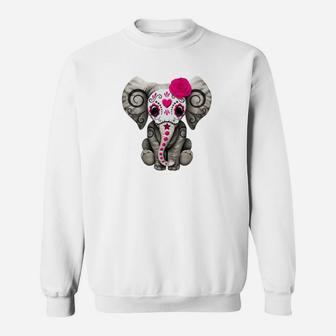 Buntes Elefanten-Design Sweatshirt für Herren mit Rosenmotiv - Seseable