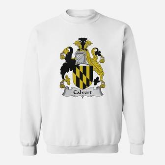 Calvert Family Crest / Coat Of Arms British Family Crests Sweat Shirt - Seseable