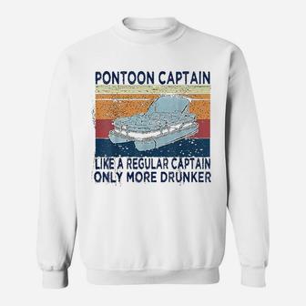 Captain Like A Regular Captain Only More Drunk Boat Sweat Shirt - Seseable