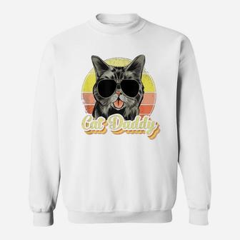 Cat Daddy Cat Lover Vintage Father’s Day Shirt Sweat Shirt - Seseable