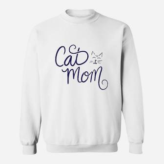 Cat Mom Art Crazy Cat Lady Gifts Fun Sweat Shirt - Seseable
