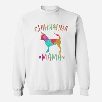 Chihuahua Mama Colorful Sweat Shirt - Seseable