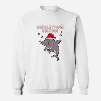 Christmas Shark Cute Sweat Shirt - Seseable
