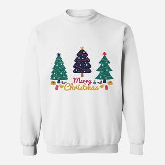 Christmas Trees Merry Christmas Gift Idea For Everyone Sweatshirt - Seseable