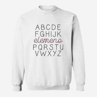 Chulianyouhuo Women Abc Letters Elemeno Teacher Funny Sayings Sweat Shirt | Seseable CA