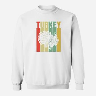 Classic Vintage Retro Turkey Premium Thanksgiving Sweat Shirt - Seseable