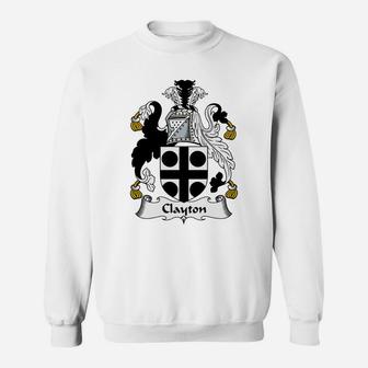 Clayton Family Crest / Coat Of Arms British Family Crests Sweat Shirt | Seseable CA