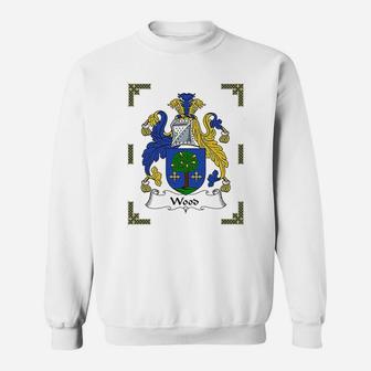 Coat Of Arms Wood Family Crest Sweat Shirt - Seseable