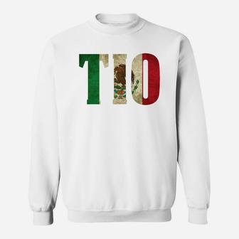 Cool Tio Gift Mexican Shirt Mexican Flag Shirt For Mexican Pride Vintage Look T-shirt Sweat Shirt - Seseable