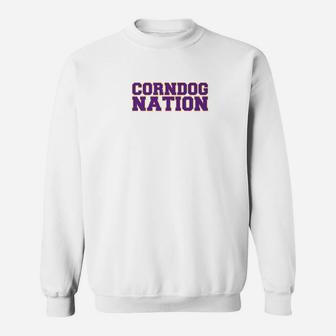 Corn Dog Nation Funny Food Lover Sweat Shirt - Seseable