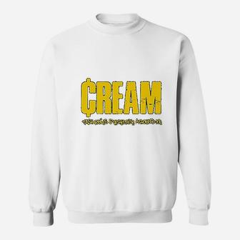Cream Cash Rules Everything Around Me 90s Hip Hop Parody Sweatshirt | Seseable UK