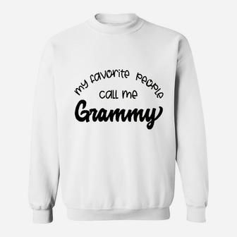 Custom Mom Bag My Favorite People Call Me Grammy Sweat Shirt - Seseable