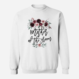 Cute Bridal Shower Wedding Flower Design Mother Of The Groom Sweat Shirt - Seseable