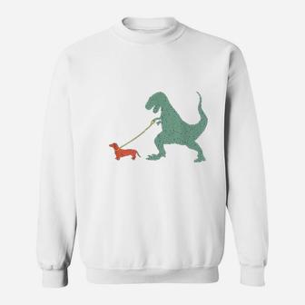 Cute Dachshund Dinosaur Funny Weiner Dog Sweat Shirt - Seseable