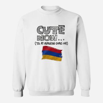 Cute Now Armenia Til My Armenian Comes Out Kids Sweatshirt - Seseable