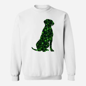 Cute Shamrock Cane Corso Mom Dad Gift St Patricks Day Awesome Dog Lovers Gift Sweat Shirt - Seseable
