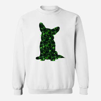 Cute Shamrock Corgi Mom Dad Gift St Patricks Day Awesome Dog Lovers Gift Sweat Shirt - Seseable