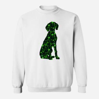 Cute Shamrock German Shorthair Pointer Mom Dad Gift St Patricks Day Awesome Dog Lovers Gift Sweat Shirt - Seseable