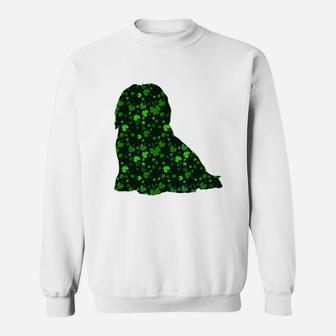 Cute Shamrock Havanese Mom Dad Gift St Patricks Day Awesome Dog Lovers Gift Sweat Shirt - Seseable