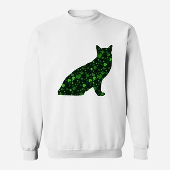 Cute Shamrock Tonkinese Mom Dad Gift St Patricks Day Awesome Cat Lovers Gift Sweat Shirt - Seseable