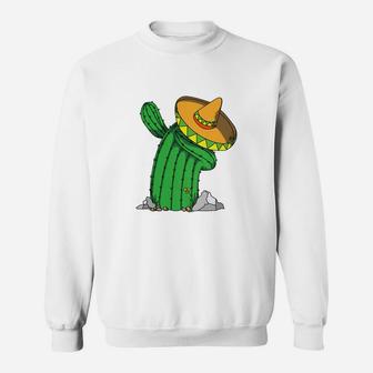Dabbing Mexican Cactus Cinco De Mayo Mexico Sweat Shirt - Seseable