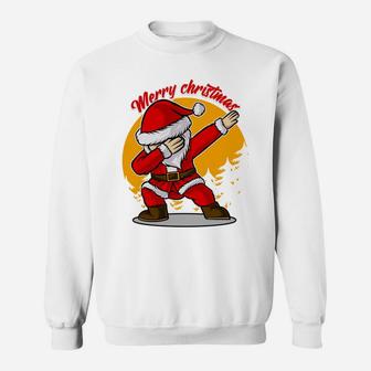 Dabbing Santa Merry Christmas Funny Xmas Holiday Gift Sweatshirt - Seseable