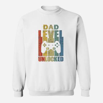Dad Level Unlocked Soon To Be Father Sweat Shirt - Seseable
