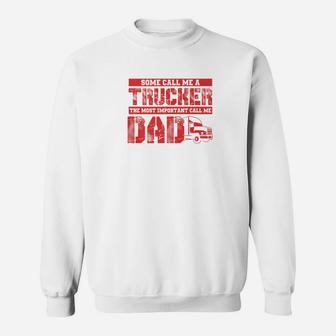 Dad Shirt Trucker Dad Fathers Day Gif Sweat Shirt - Seseable