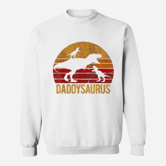 Daddy Dinosaur Daddysaurus, dad birthday gifts Sweat Shirt - Seseable