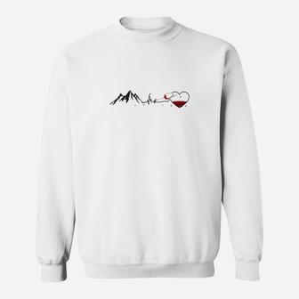 Der Berg Herzsshlag -23 Sweatshirt - Seseable