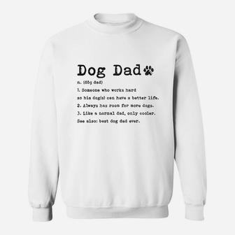 Dog Dad Definition Funny Fathers Day Pet Puppy Animal Lover Graphic Sweat Shirt - Seseable