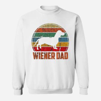 Dog Dad Funny Dachshund Gift Cute Weiner Dog Sweat Shirt - Seseable