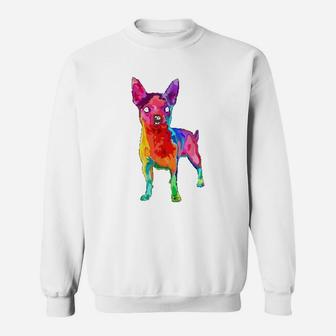 Dog Lover Gifts Chihuahua For Colorful Chihuahua Sweat Shirt - Seseable